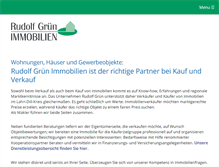 Tablet Screenshot of gruenimmobilien.de